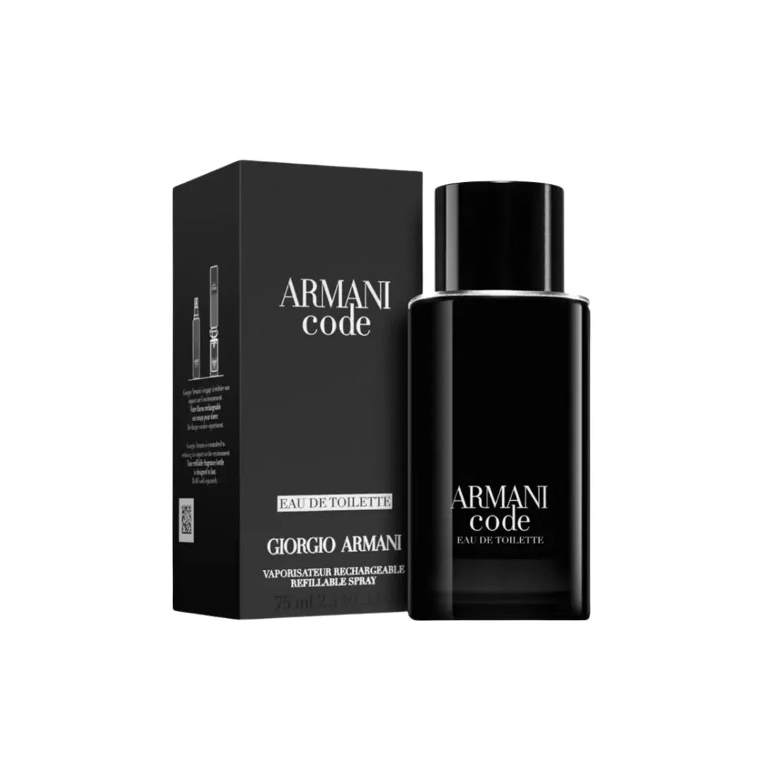 Giorgio Armani Code EDT 75ml bottle and packaging