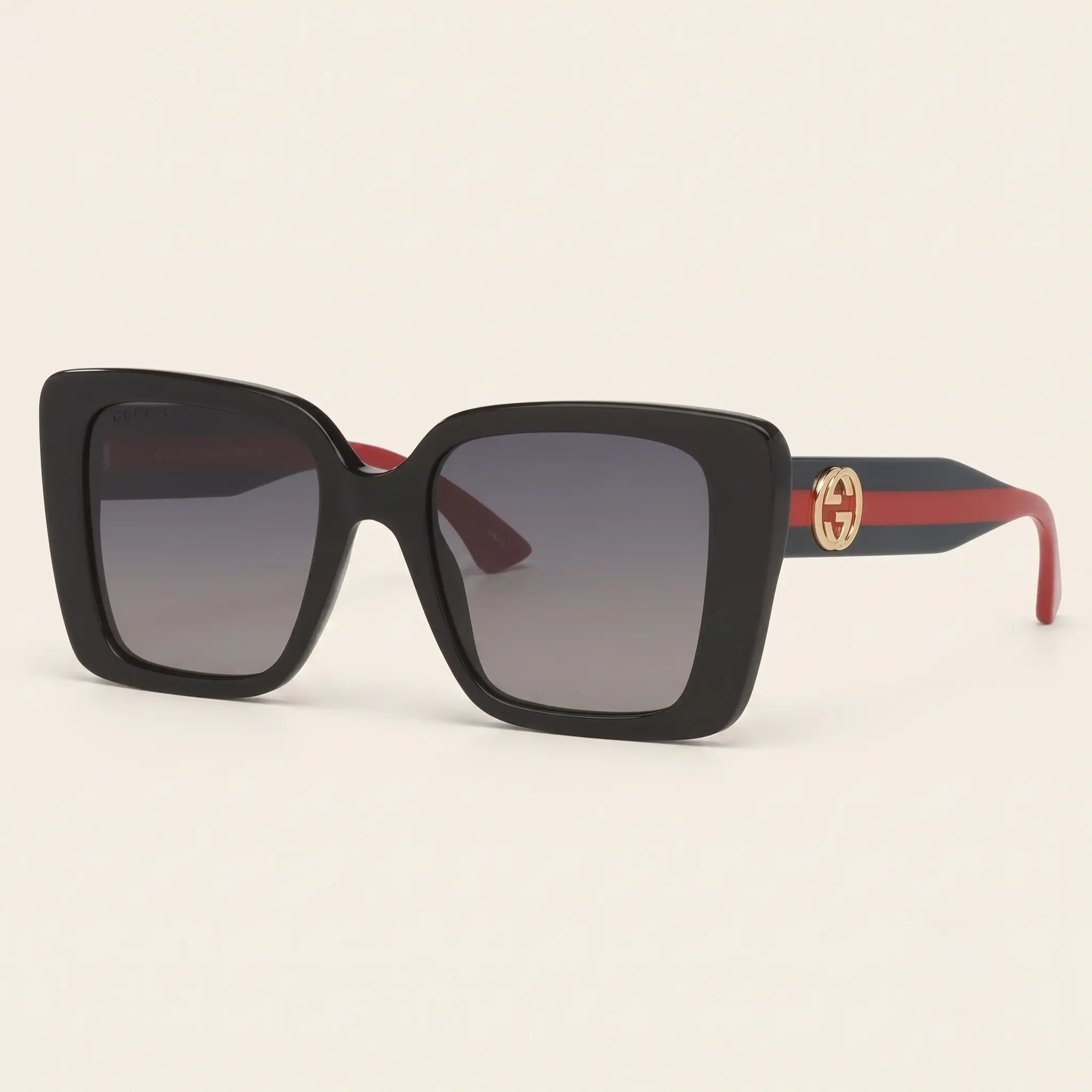 Gucci GG1861S 005 butterfly sunglasses in gold metal with solid pink lenses and Interlocking G logo - Gadgets Online NZ