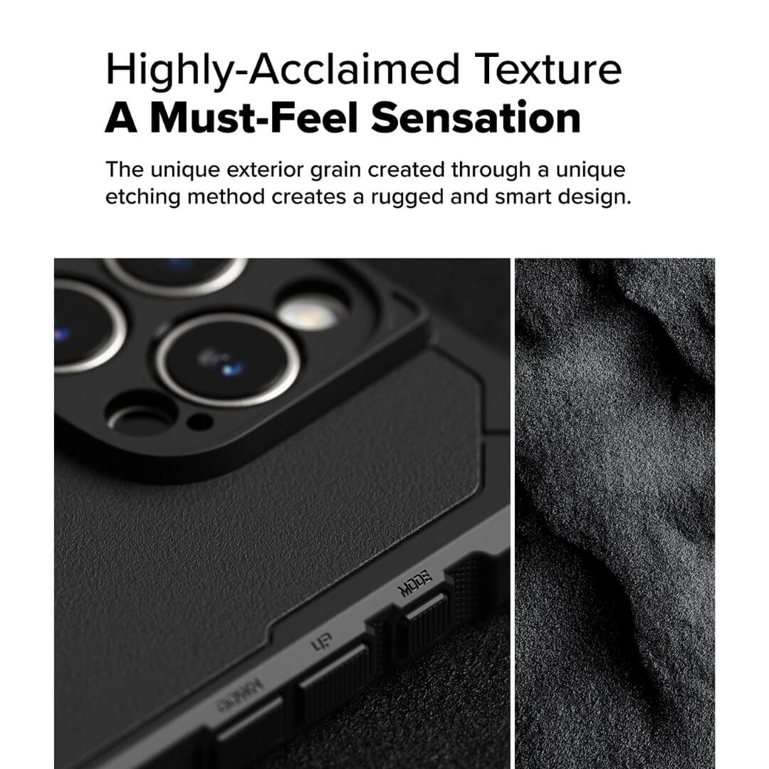 iPhone 16 Pro Case Rugged Gear Magnetic Black by Ringke