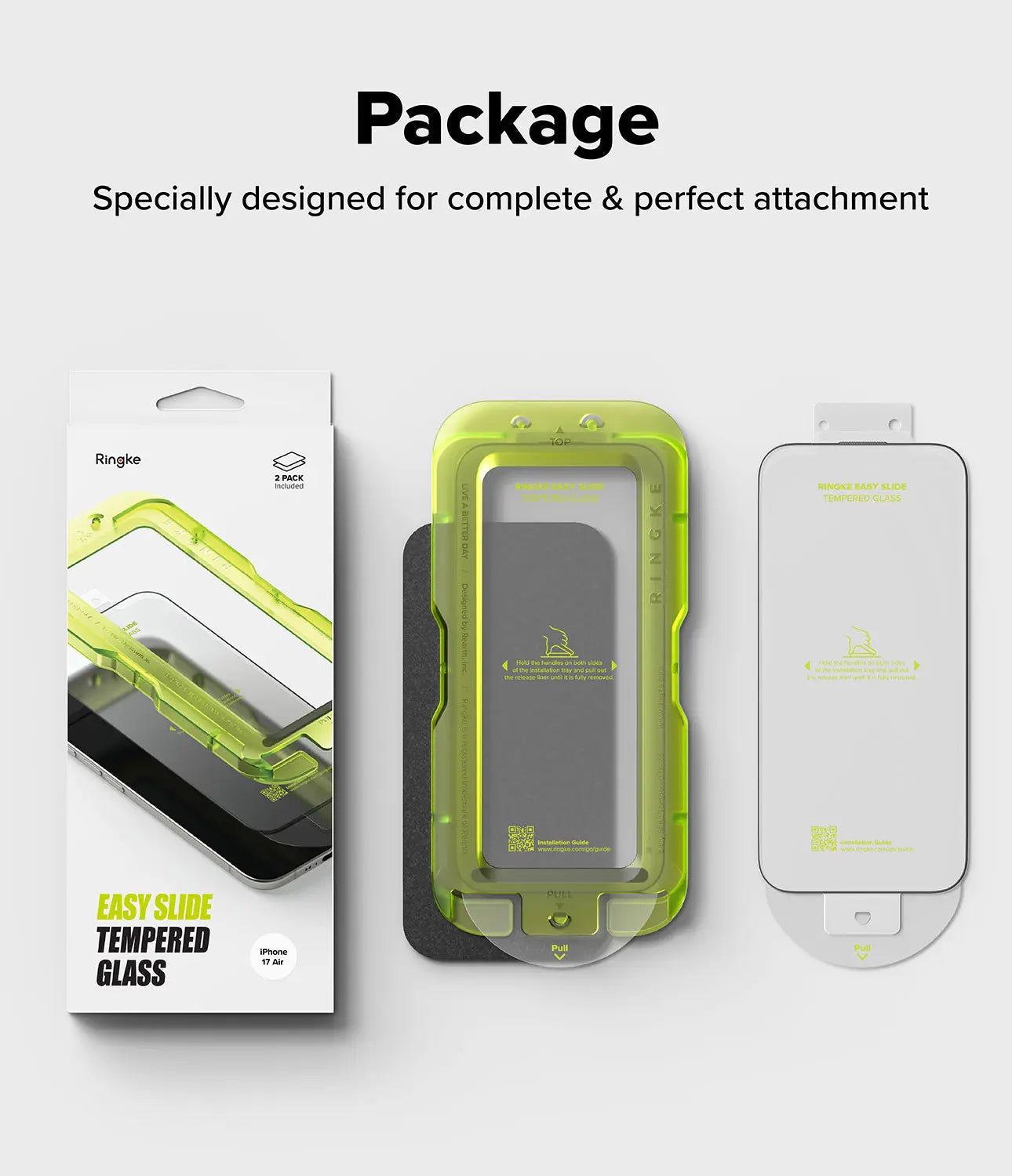iPhone 17 Air Easy Slide Tempered Glass 2 Pack by Ringke Ringke