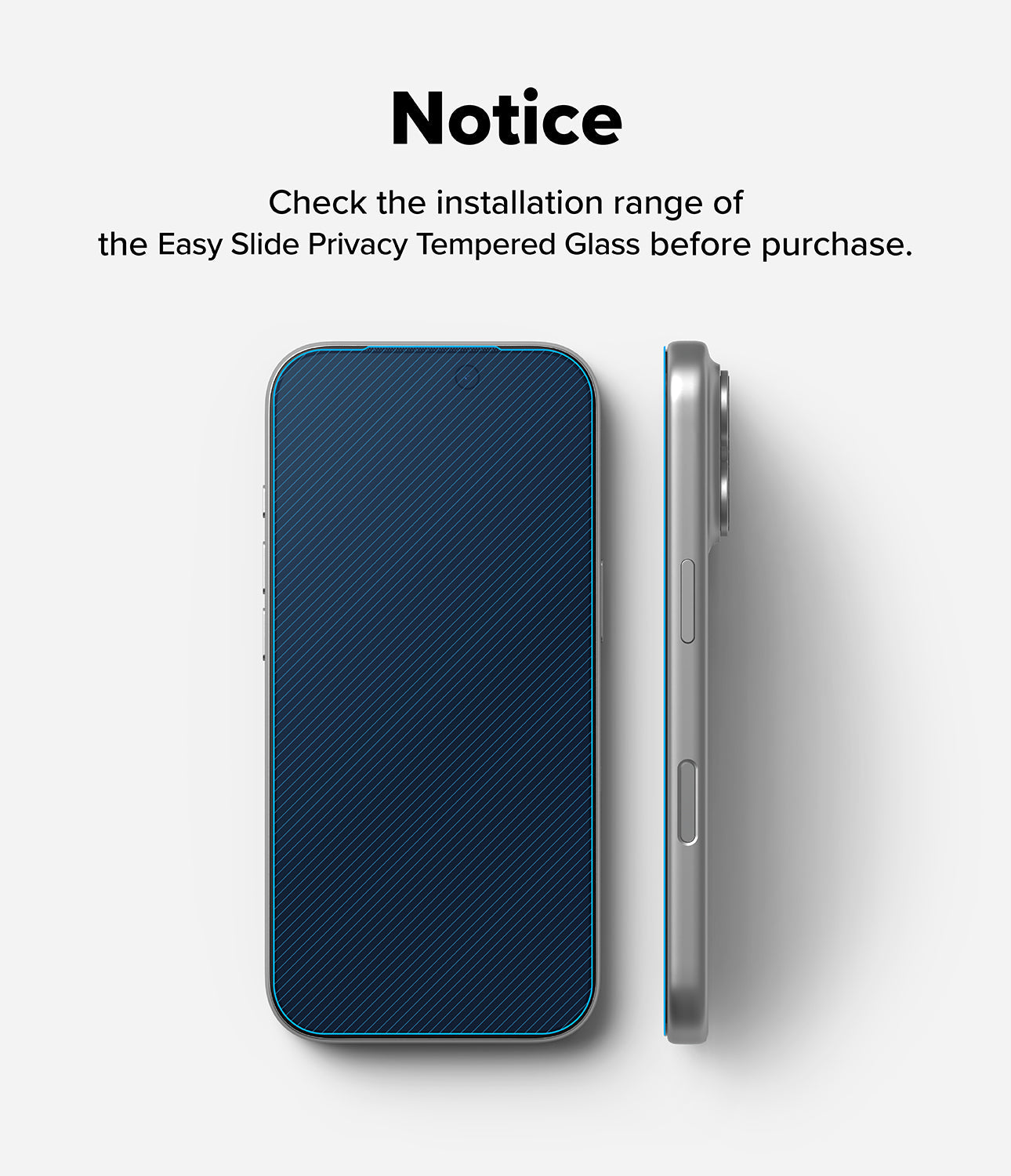 iPhone 17 Pro Max Easy Slide Privacy Glass 2 Pack by Ringke