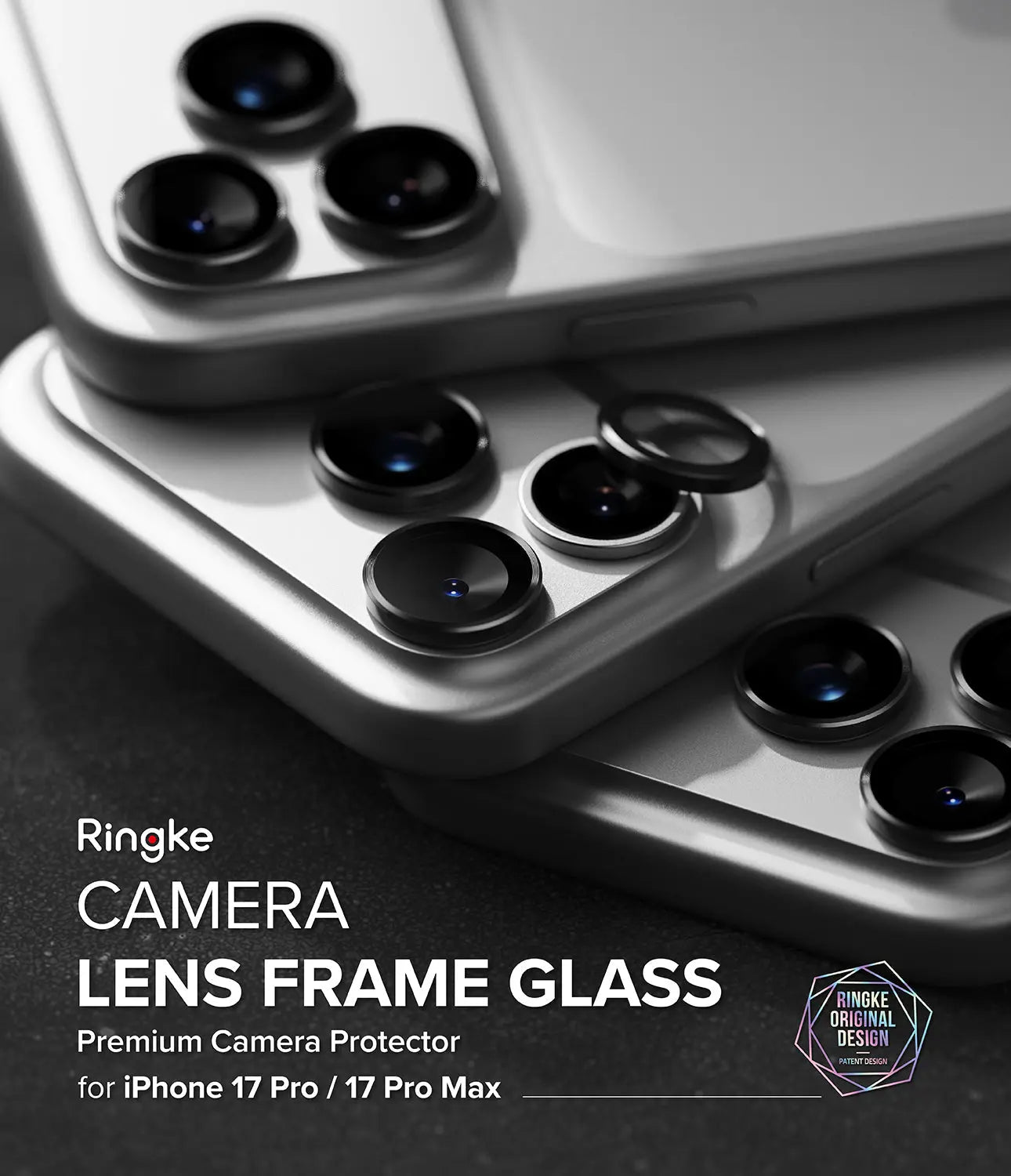 iPhone 17 Pro / Pro Max Camera Lens Frame Glass 2 Pack by Ringke Ringke
