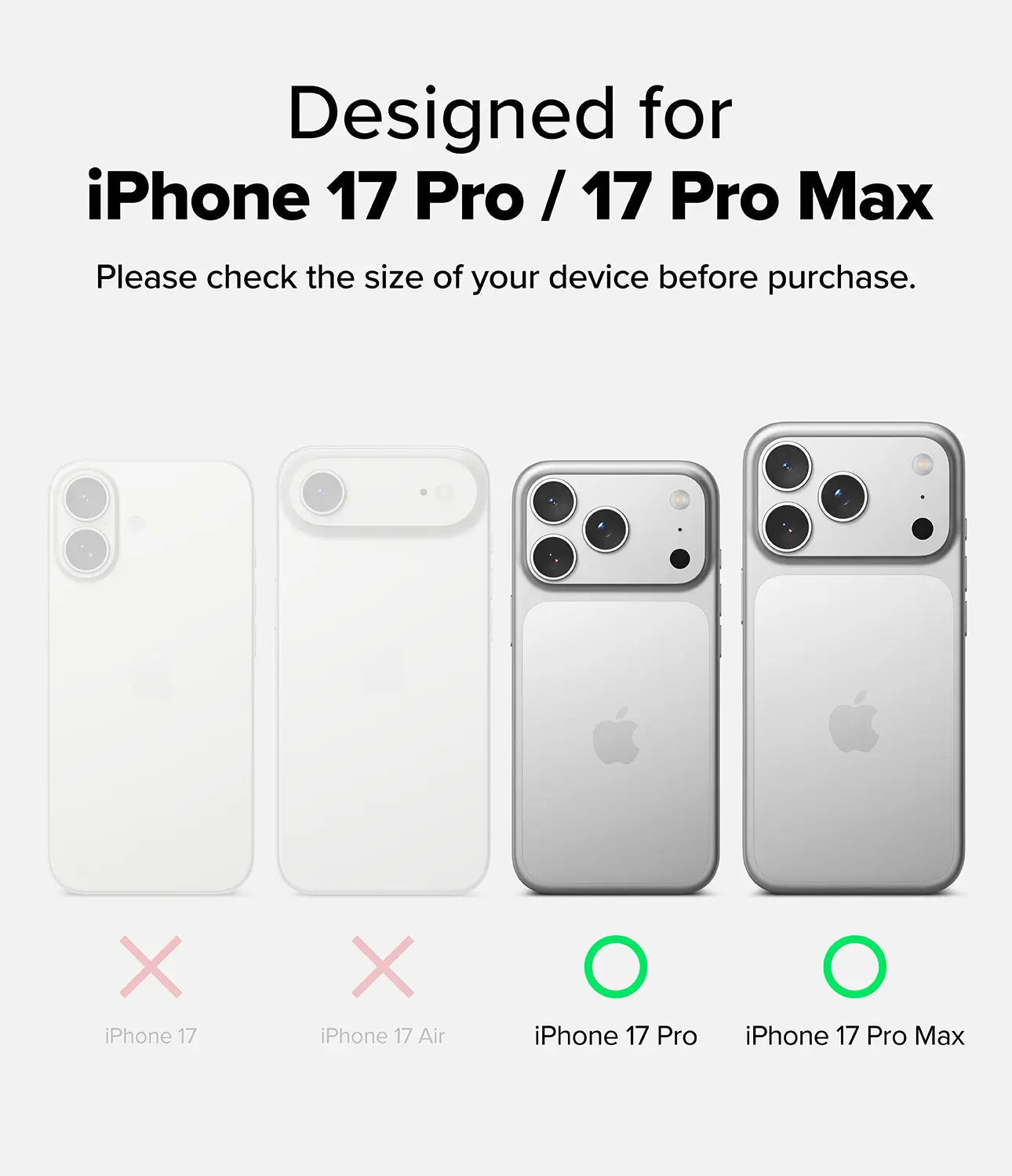 iPhone 17 Pro / Pro Max Camera Lens Frame Glass 2 Pack by Ringke Ringke