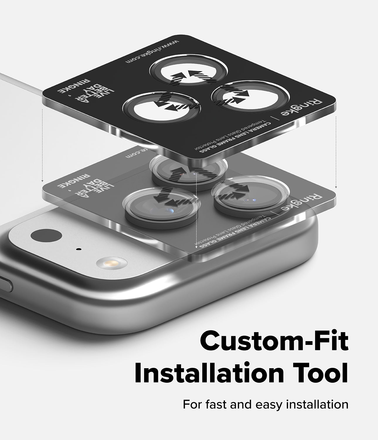 iPhone 17 Pro / Pro Max Camera Lens Frame Glass 2 Pack by Ringke