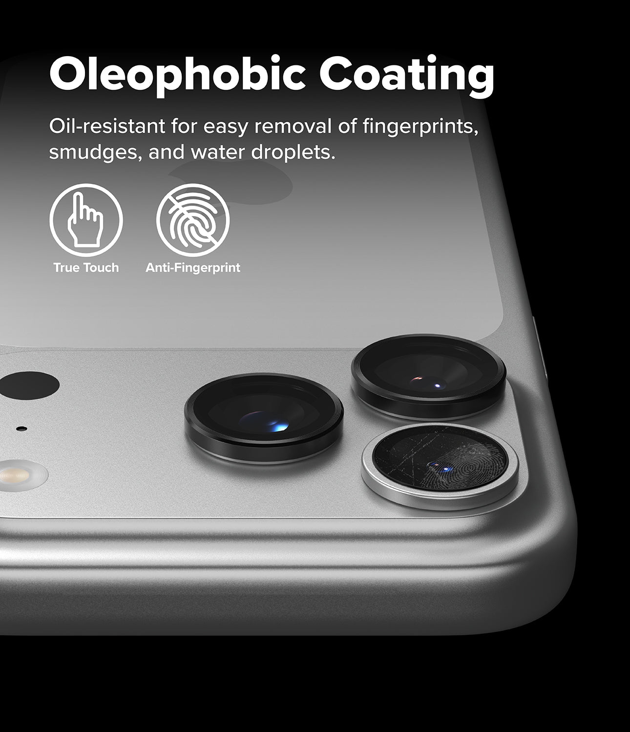 iPhone 17 Pro / Pro Max Camera Lens Frame Glass 2 Pack by Ringke