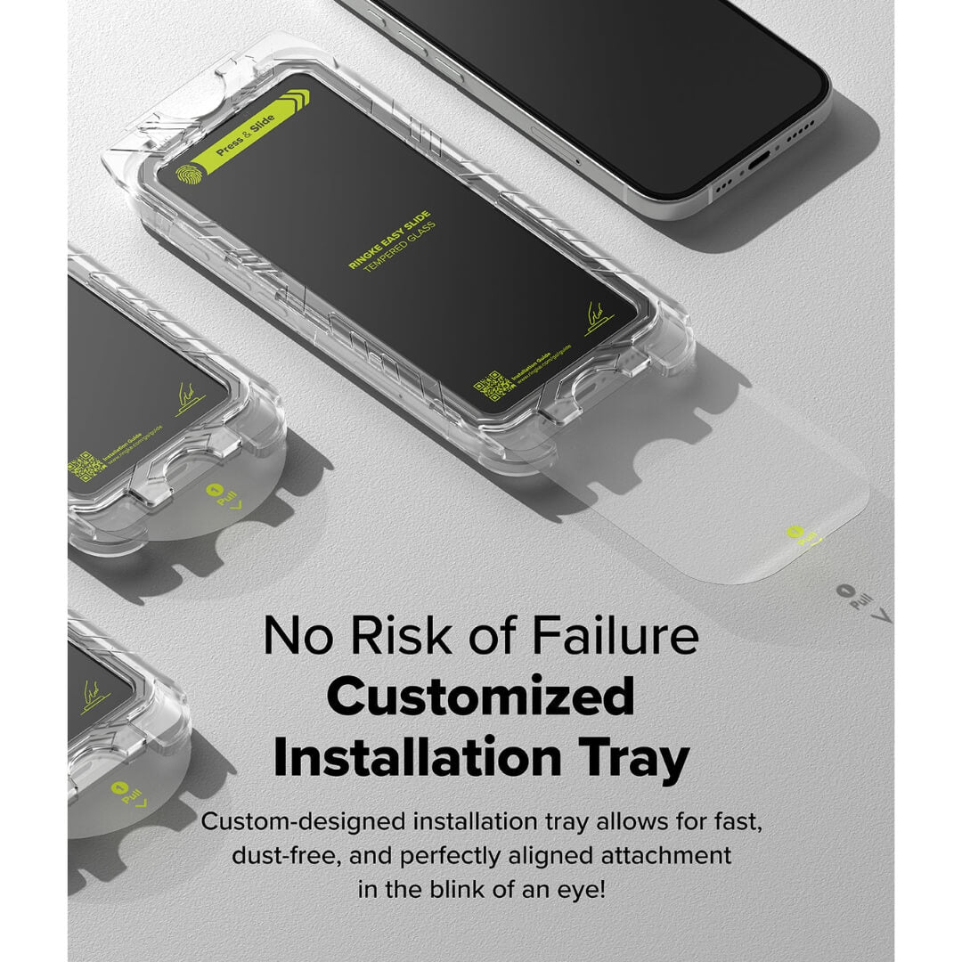 Installation tray guide for iphone 16 plus glass screen protector