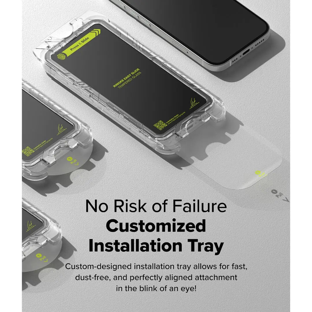 Installation tray guide for iphone 16 plus glass screen protector