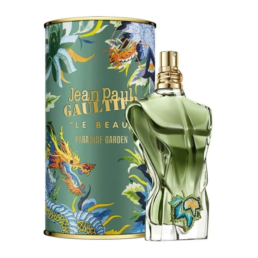 Jean Paul Gaultier Le Beau Paradise Garden EDP 125ml men's perfume bottle and packaging