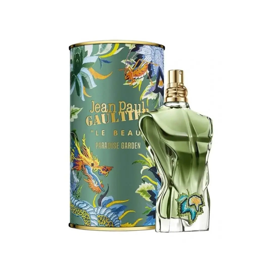 Jean Paul Gaultier Le Beau Paradise Garden EDP 75ml men's perfume bottle and packaging