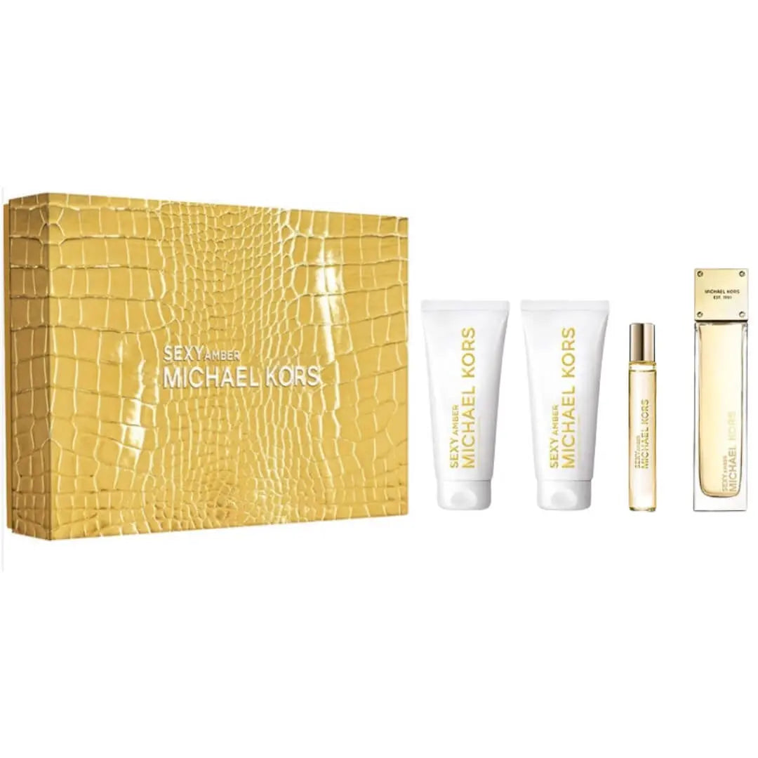 Michael Kors Sexy Amber EDP 100ml four-piece gift set
