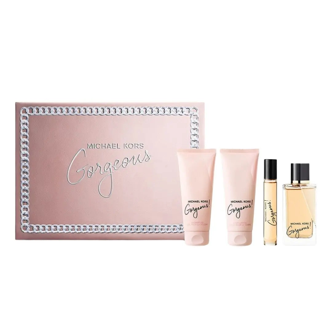Michael Kors Gorgeous EDP 100ml four-piece gift set
