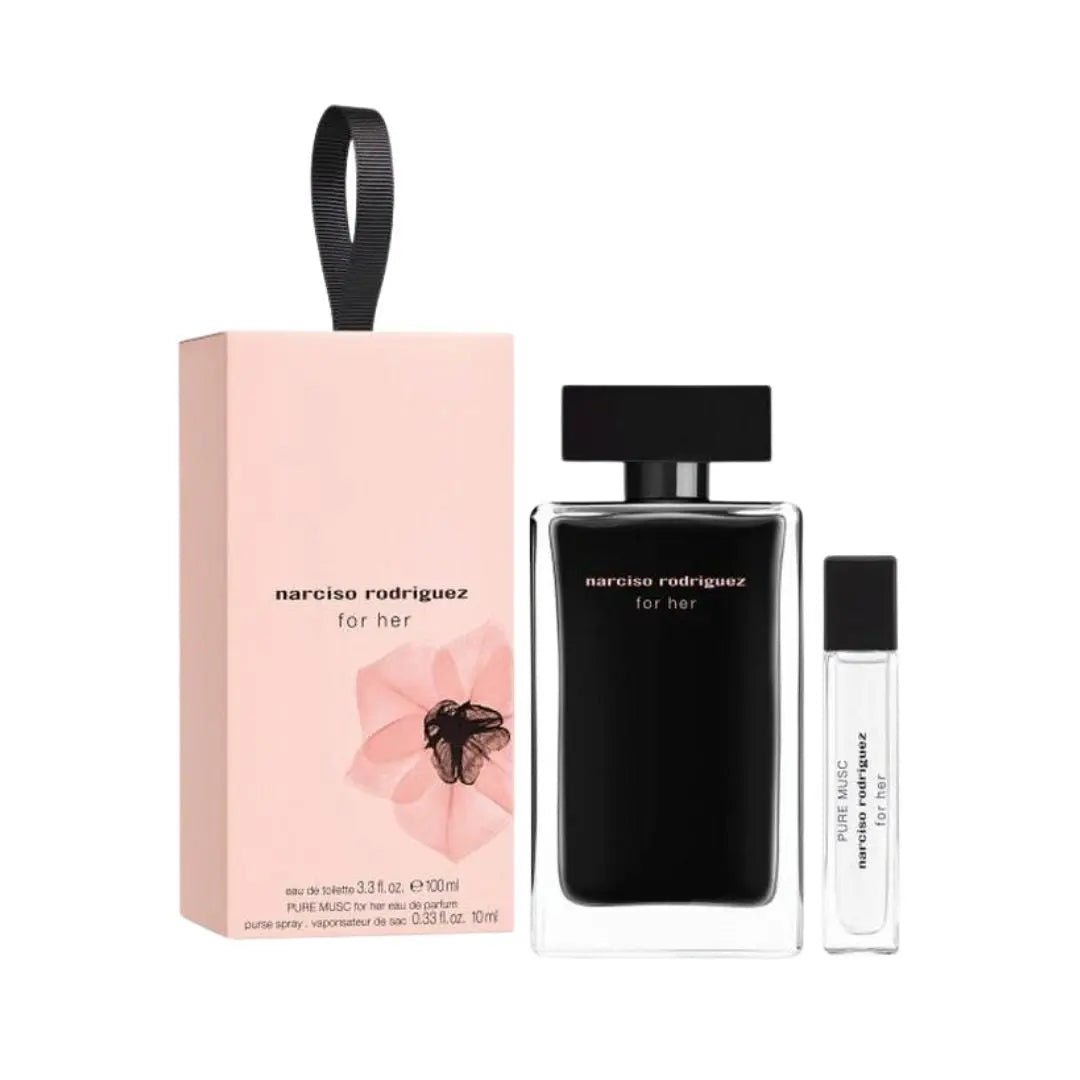 Narciso Rodriguez For Her EDT 100ml and Pure Musc EDP 10ml gift set