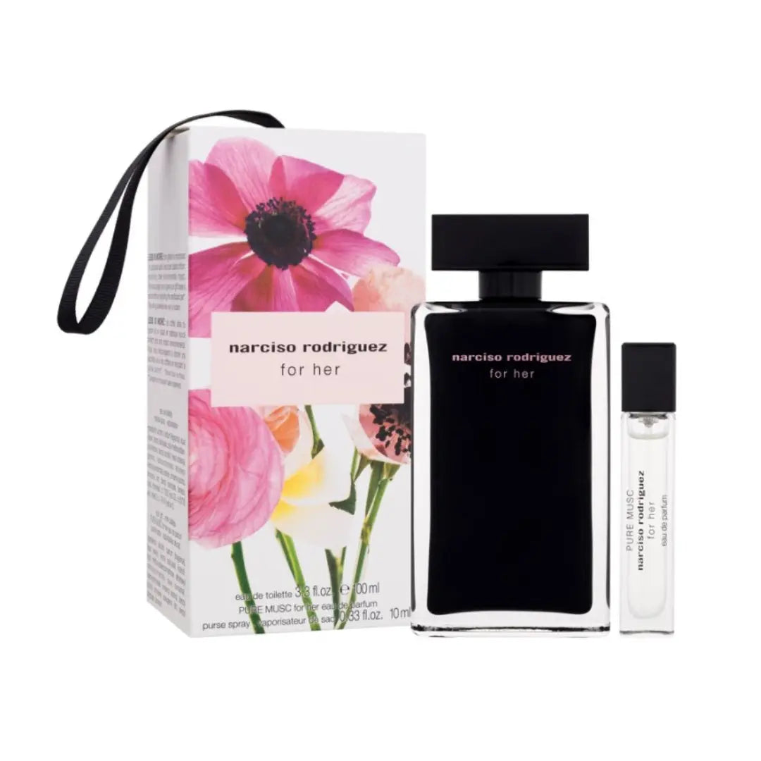 Narciso Rodriguez For Her EDT 100ml and Pure Musc EDP 10ml gift set