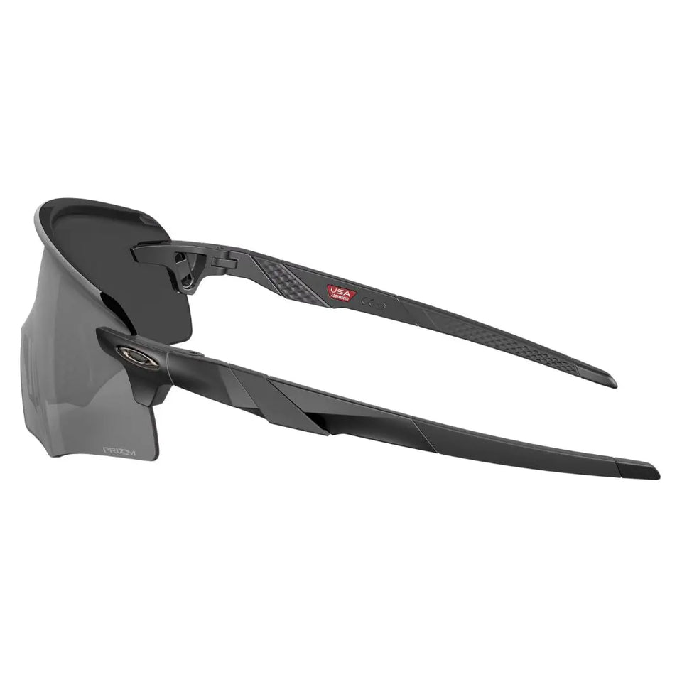 Side view of Oakley Encoder showing matte black temples with O Matter strength and no-slip grip - Gadgets Online NZ