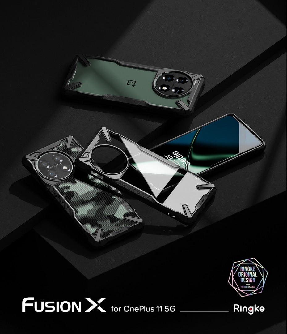 OnePlus 11 5G Fusion X Camo Black Case By Ringke