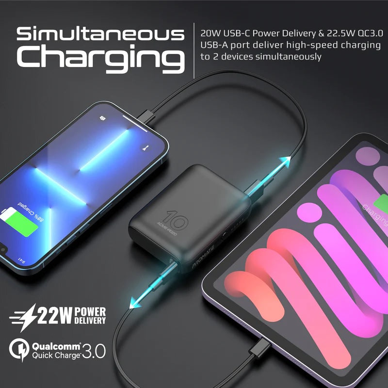 Simultaneously Charging 20w Power Bank