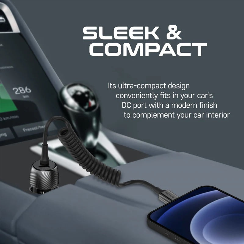 Sleek Compact Car Charger 