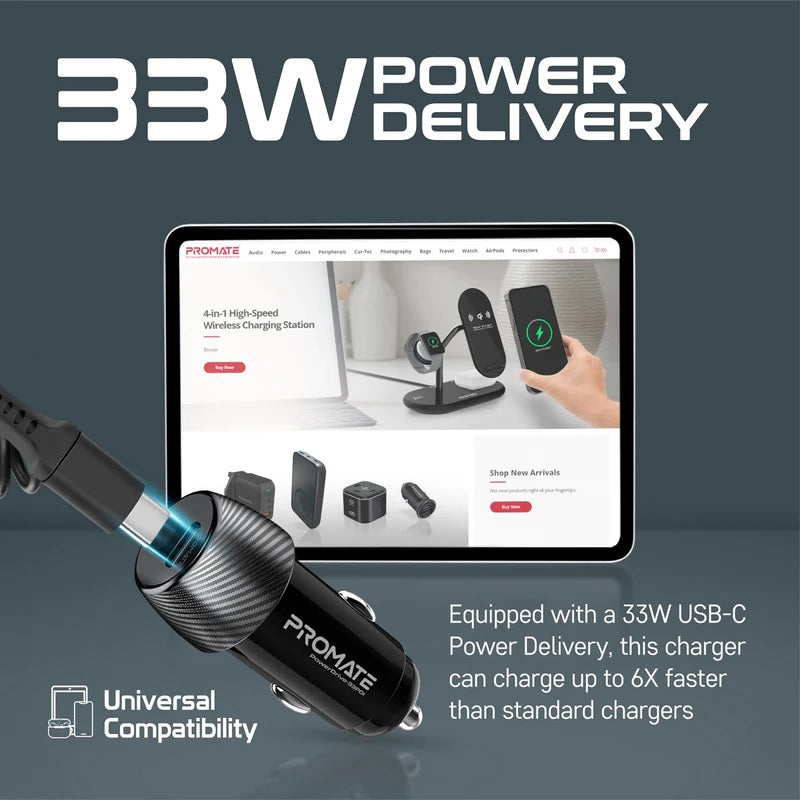 33w Power Delivery Car Charger 