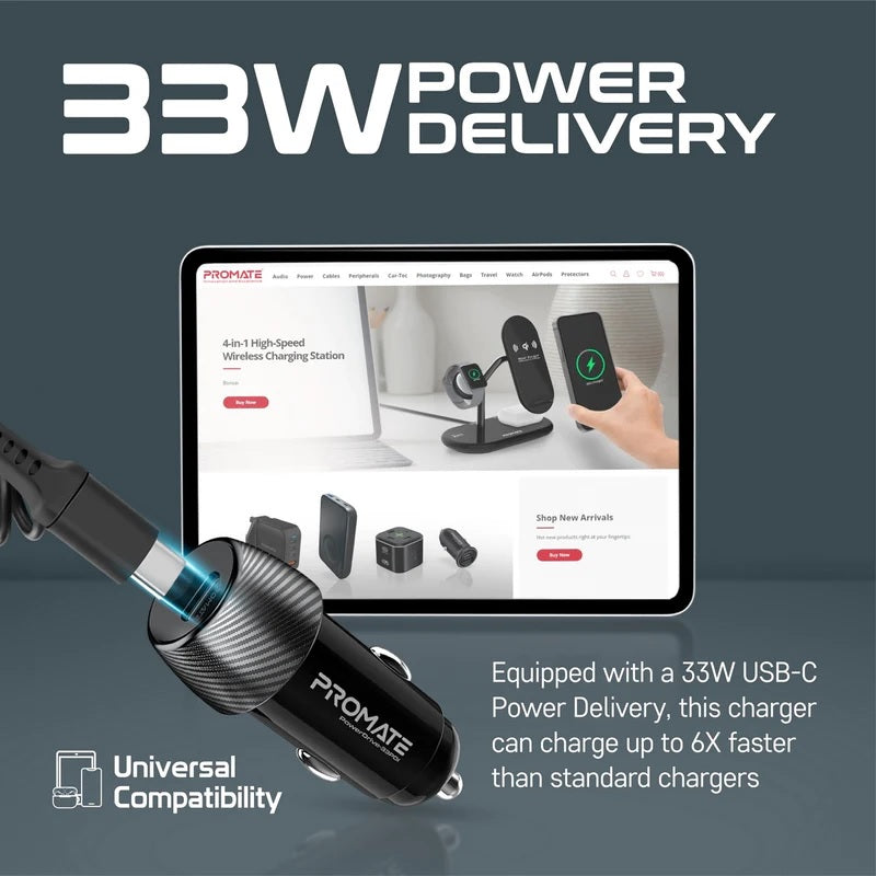 33w Power Delivery Car Charger