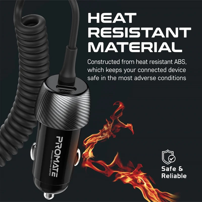 ABS Safe Heat Resistant Car Charger