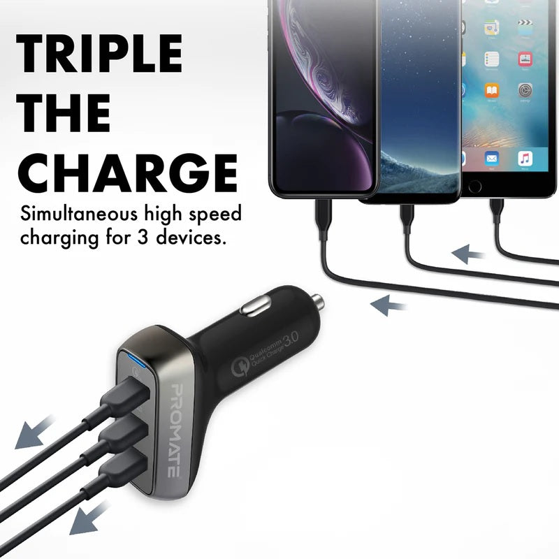 Triple Charge Car Charger 