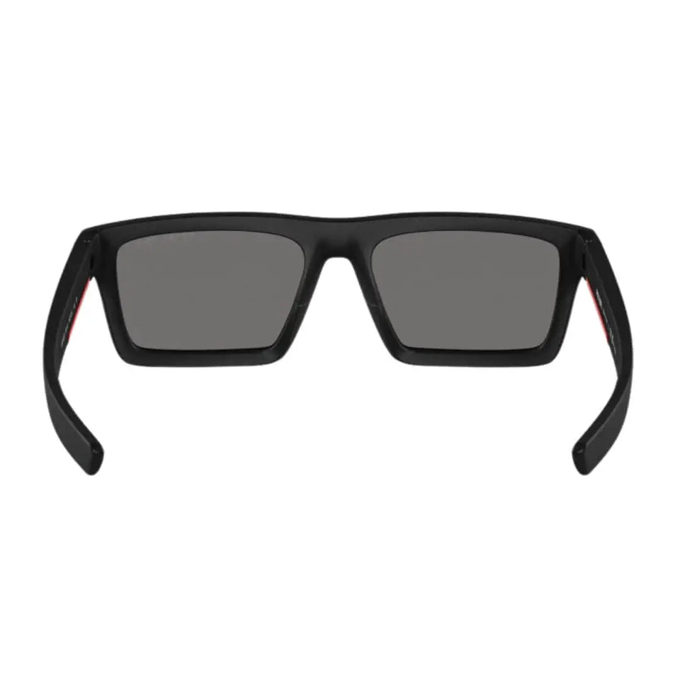 Prada Linea Rossa PS 02ZSU 1BO02G - Back Angle Highlighting Dark Grey Polarized Lenses