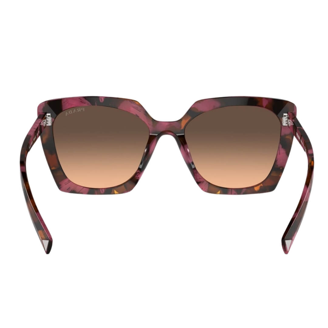 Prada PR 23ZS 18N50C - Back Angle Highlighting Brown Gradient Grey Lenses