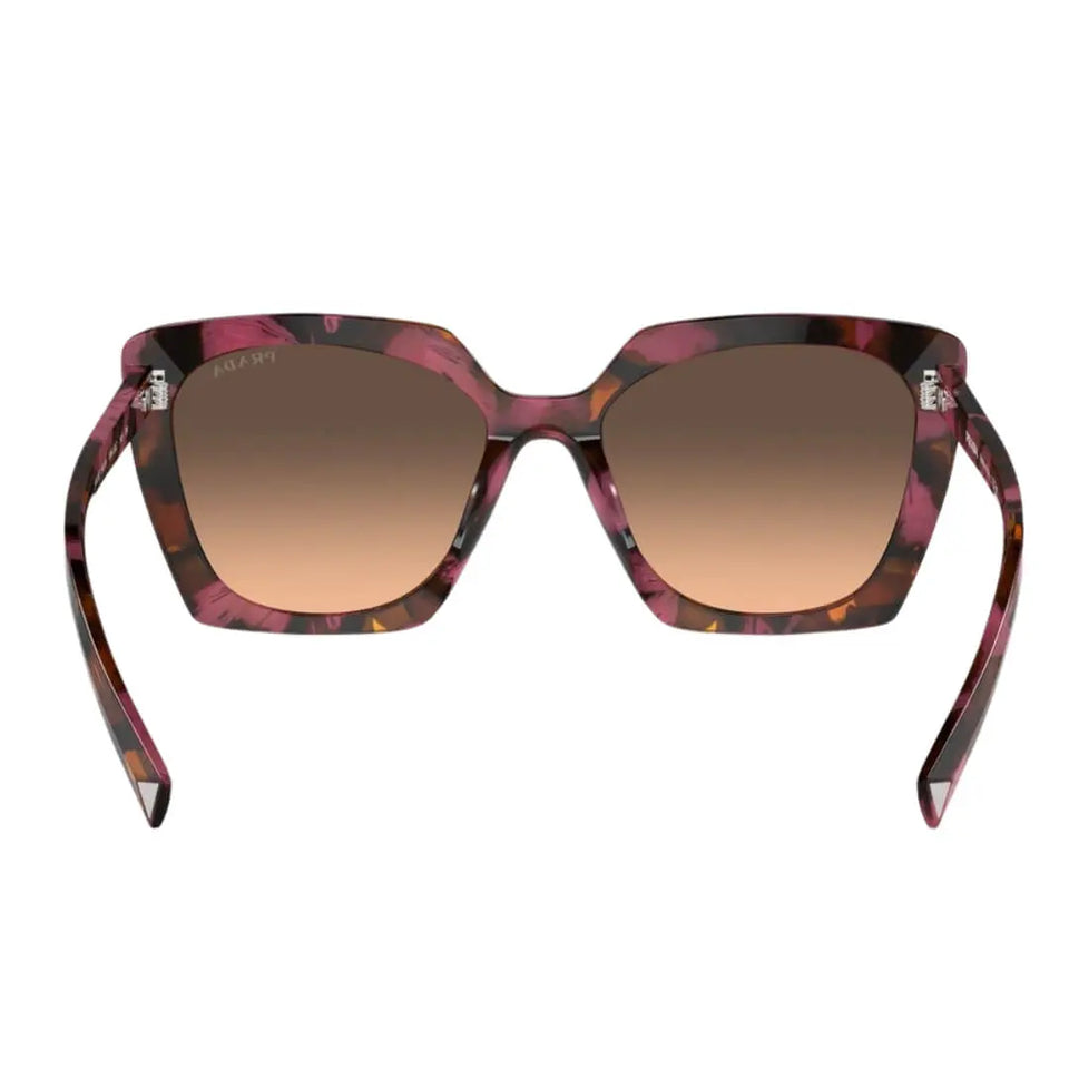 Prada PR 23ZS 18N50C - Back Angle Highlighting Brown Gradient Grey Lenses