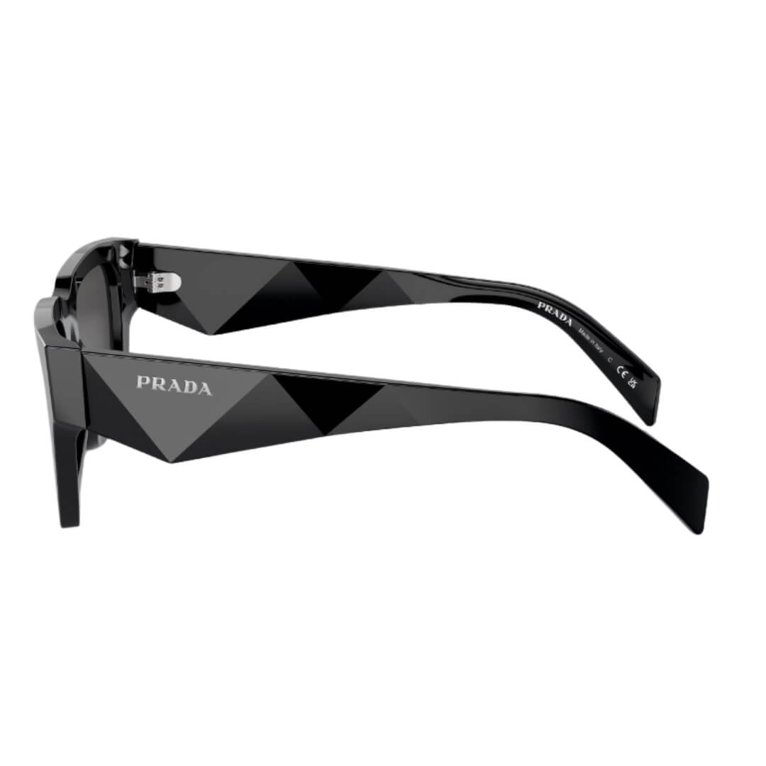 Prada PR A06S 16K08Z - Left Side Angle View of Black Frame