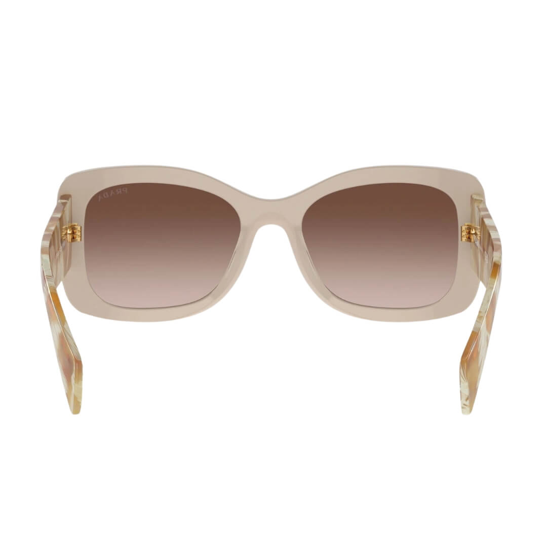 Prada PR A08S 11O6S1 - Back Angle Highlighting Brown Gradient Lenses