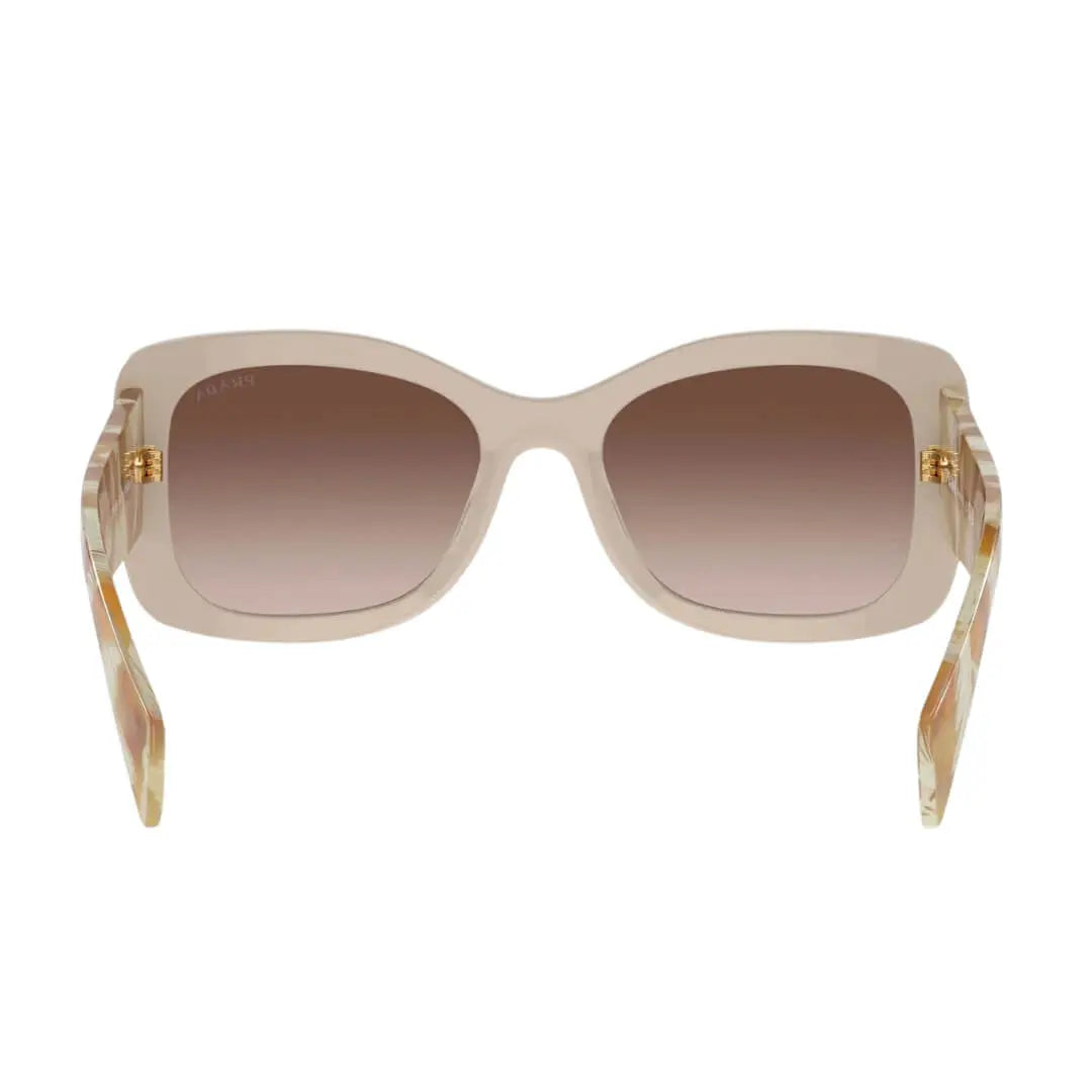 Prada PR A08S 11O6S1 - Back Angle Highlighting Brown Gradient Lenses