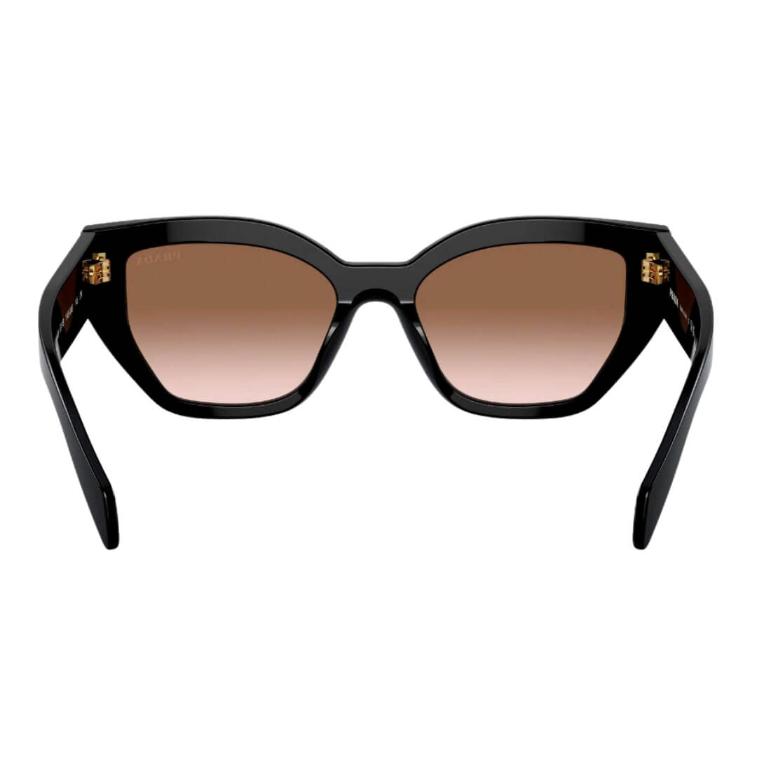 Prada PR A09S 1AB0A6 - Back Angle Highlighting Brown Gradient Lenses