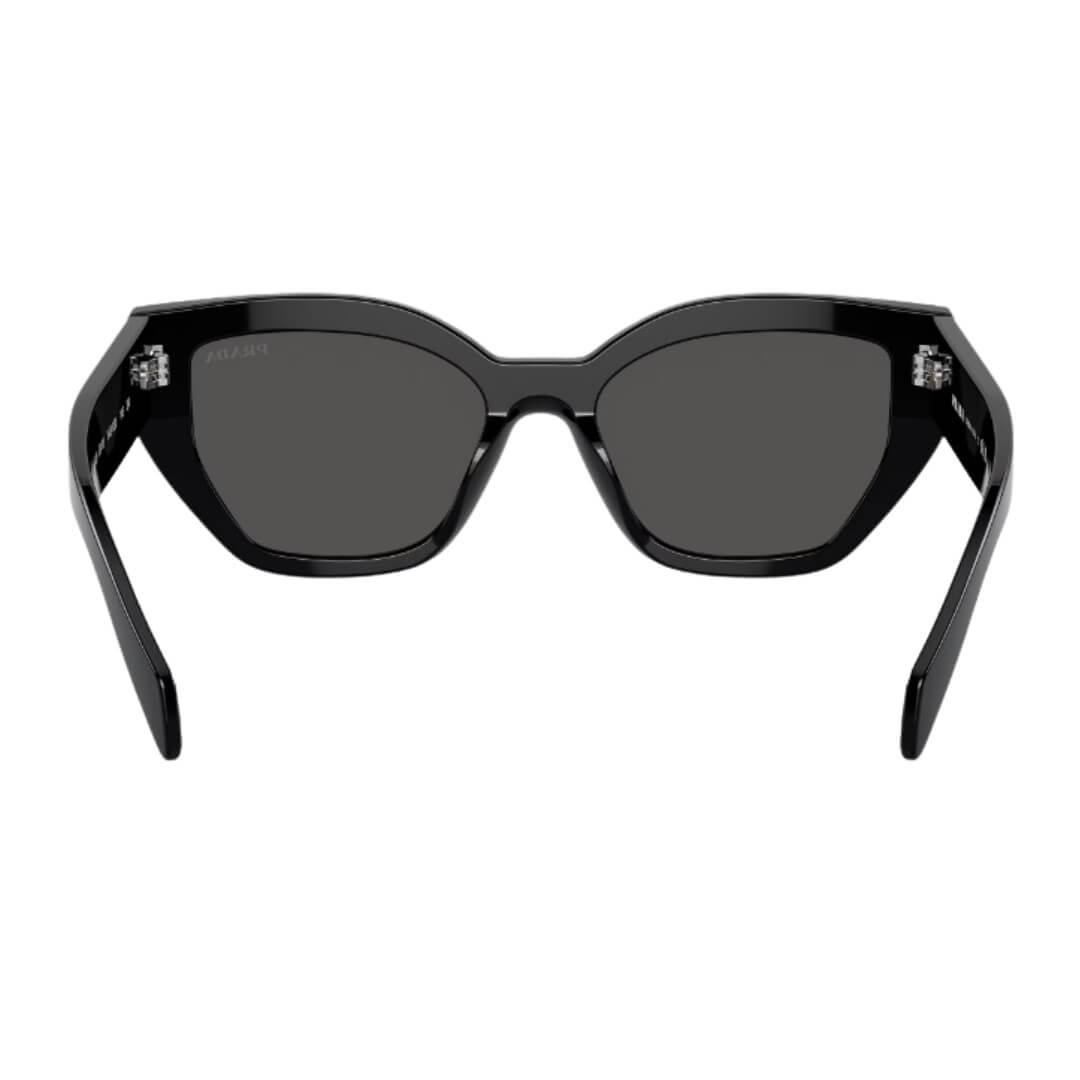 Prada PR A09S 1AB5S0 - Back Angle Highlighting Dark Grey Lenses