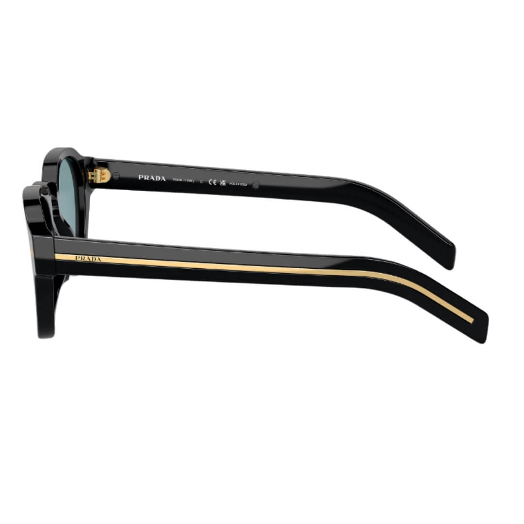 Prada PR A16S 16K04D - Left Angle View of Black Frame