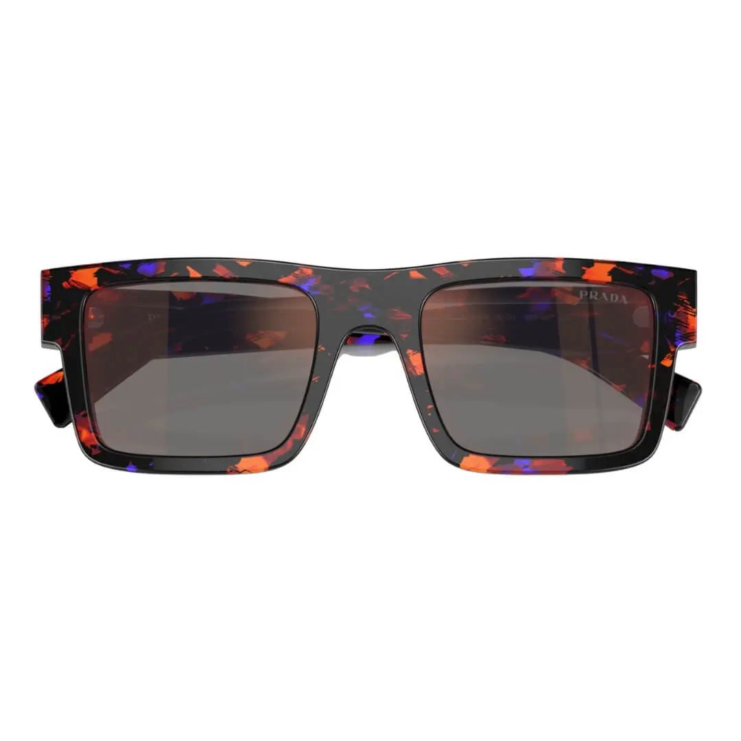 Prada PR 19WS Sunglasses - Top Angle Highlighting Mirror Blue Lenses