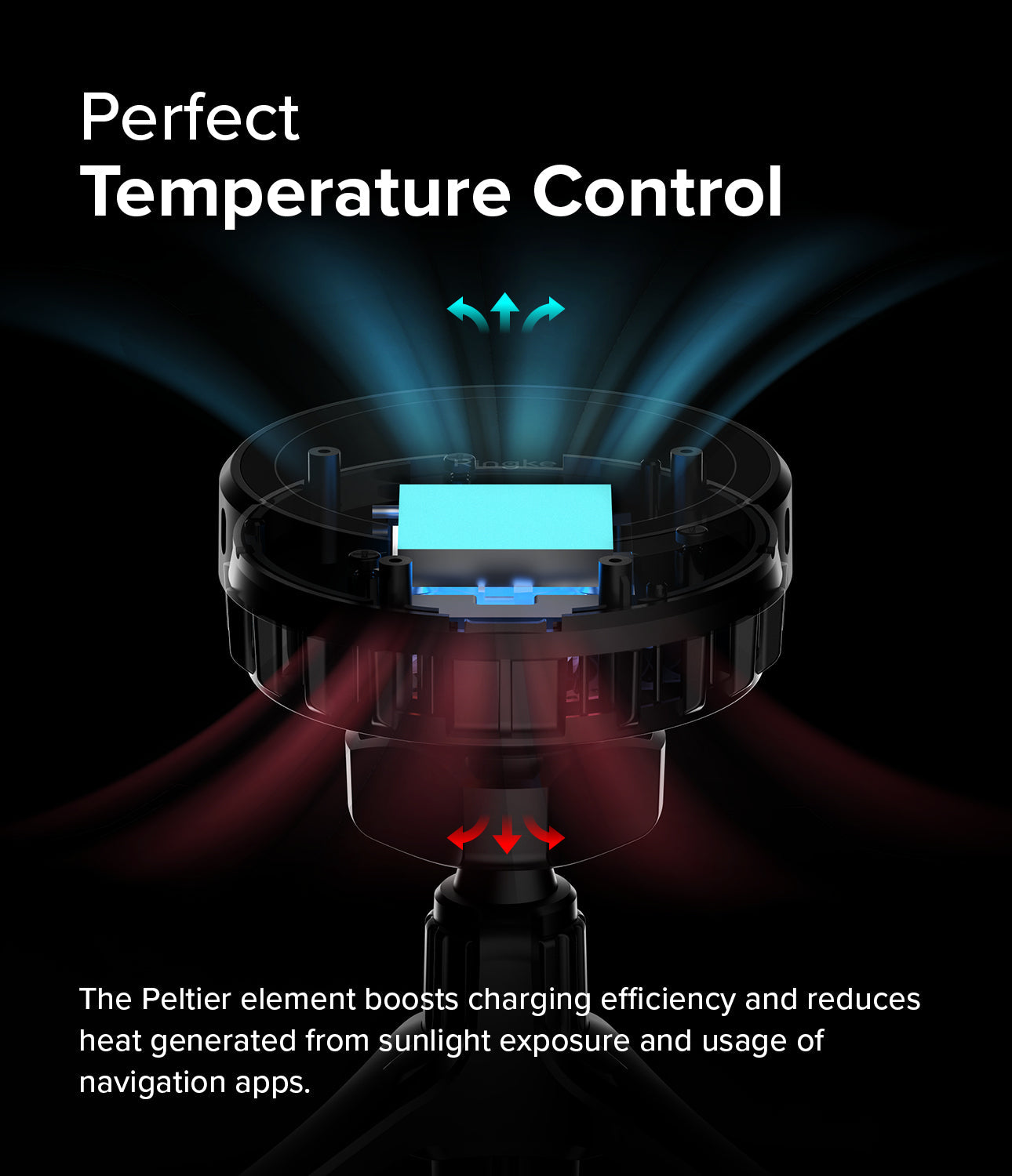 Ringke Qi2 25W Peltier Magnetic Car Charger Mount - Gadgets Online NZ Ltd