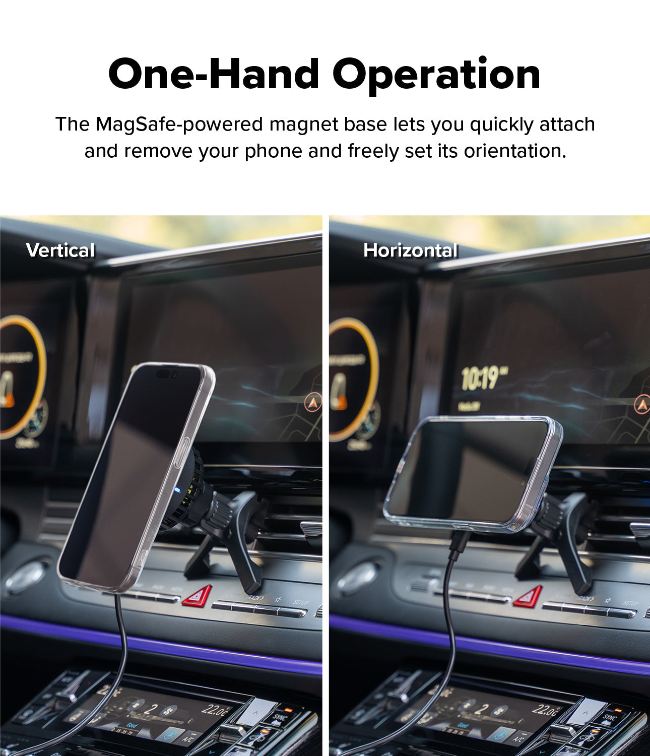 Ringke Qi2 25W Peltier Magnetic Car Charger Mount - Gadgets Online NZ Ltd