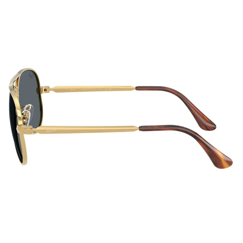 Side view of Ray-Ban RB3925 Aviator Max showing gold temples and dark tortoise shell ear tips - Gadgets Online NZ