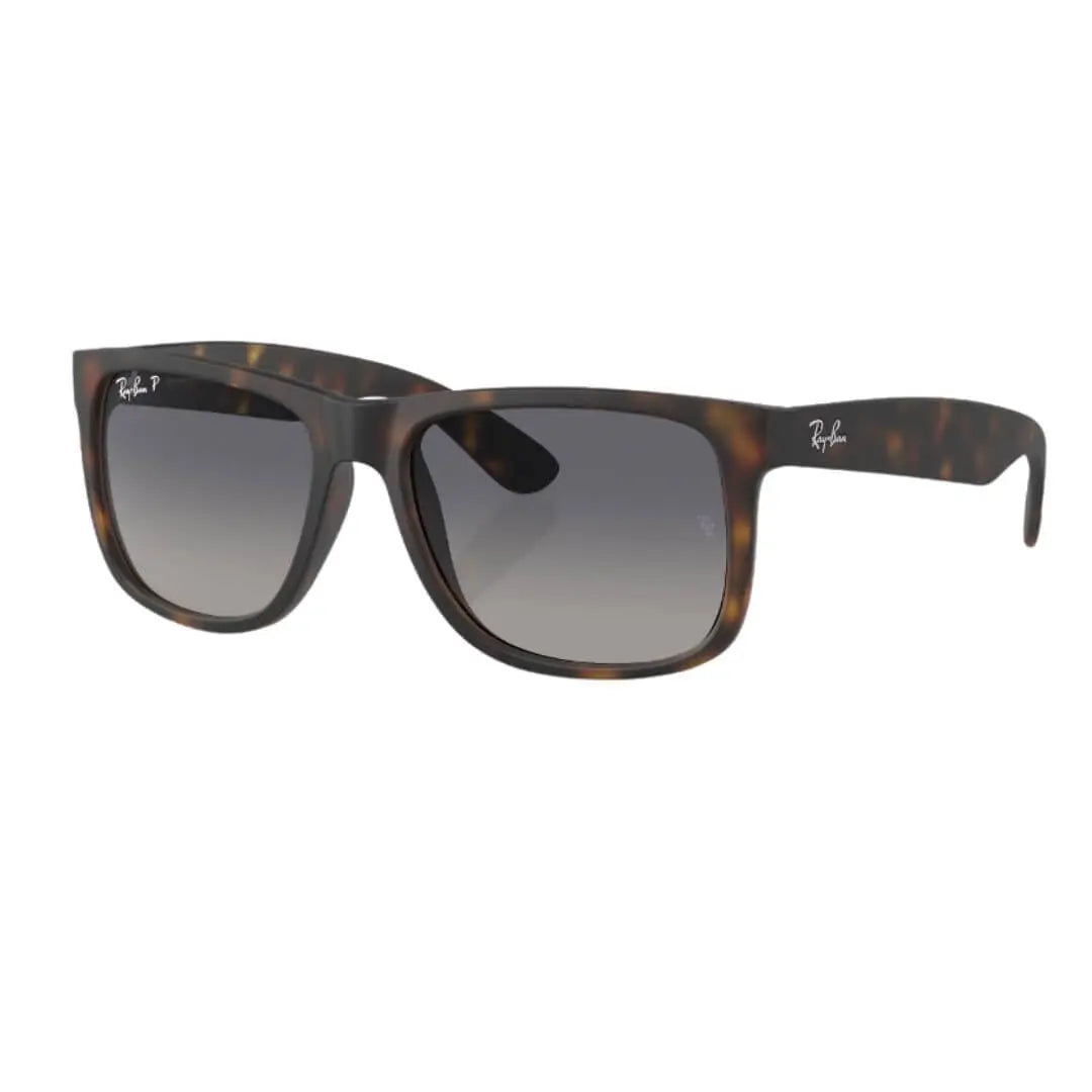 Ray-Ban Justin RB4165 865/8S - Havana Frame, Blue Polarized Lens Front Left View