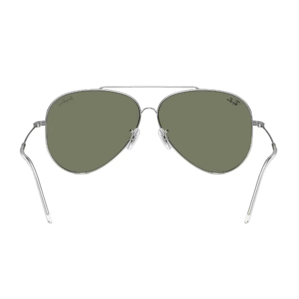 Ray-Ban Aviator Reverse RBR0101S 003/30 - Silver Frame With Silver Lens Back View