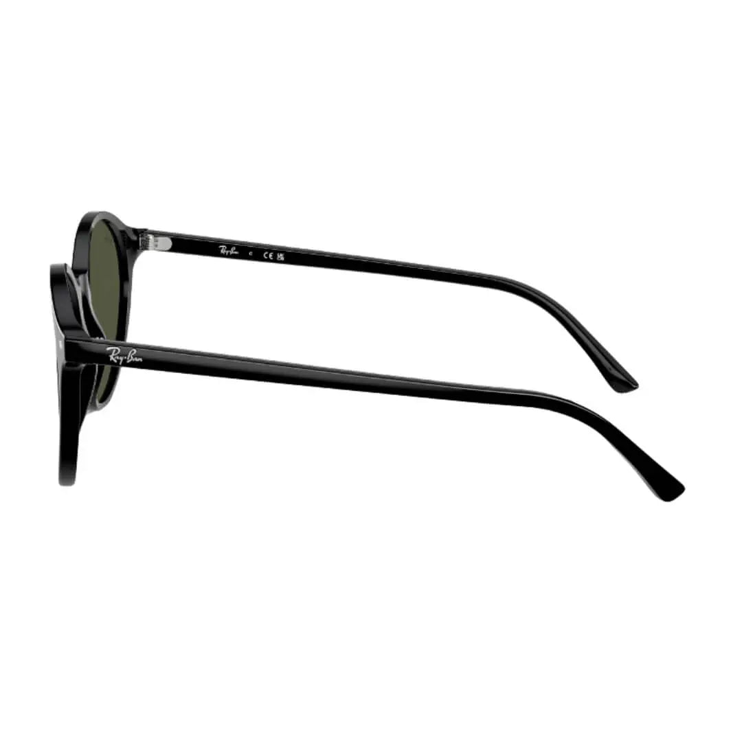 Ray-Ban Bernard RB2230 901/31 - Black Frame With Green Lens Side Frame View