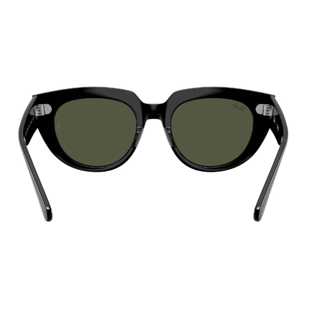 Ray-Ban Doreen RB2286 901/31 - Black Frame with Green Lens Back Side View