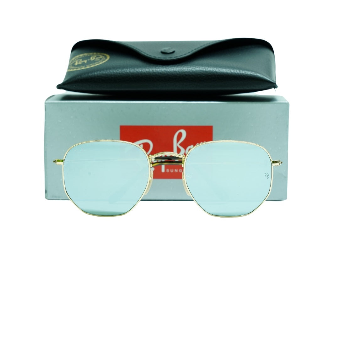 Ray-Ban Hexagonal Flat Lenses RB3548N 001/30 Gold