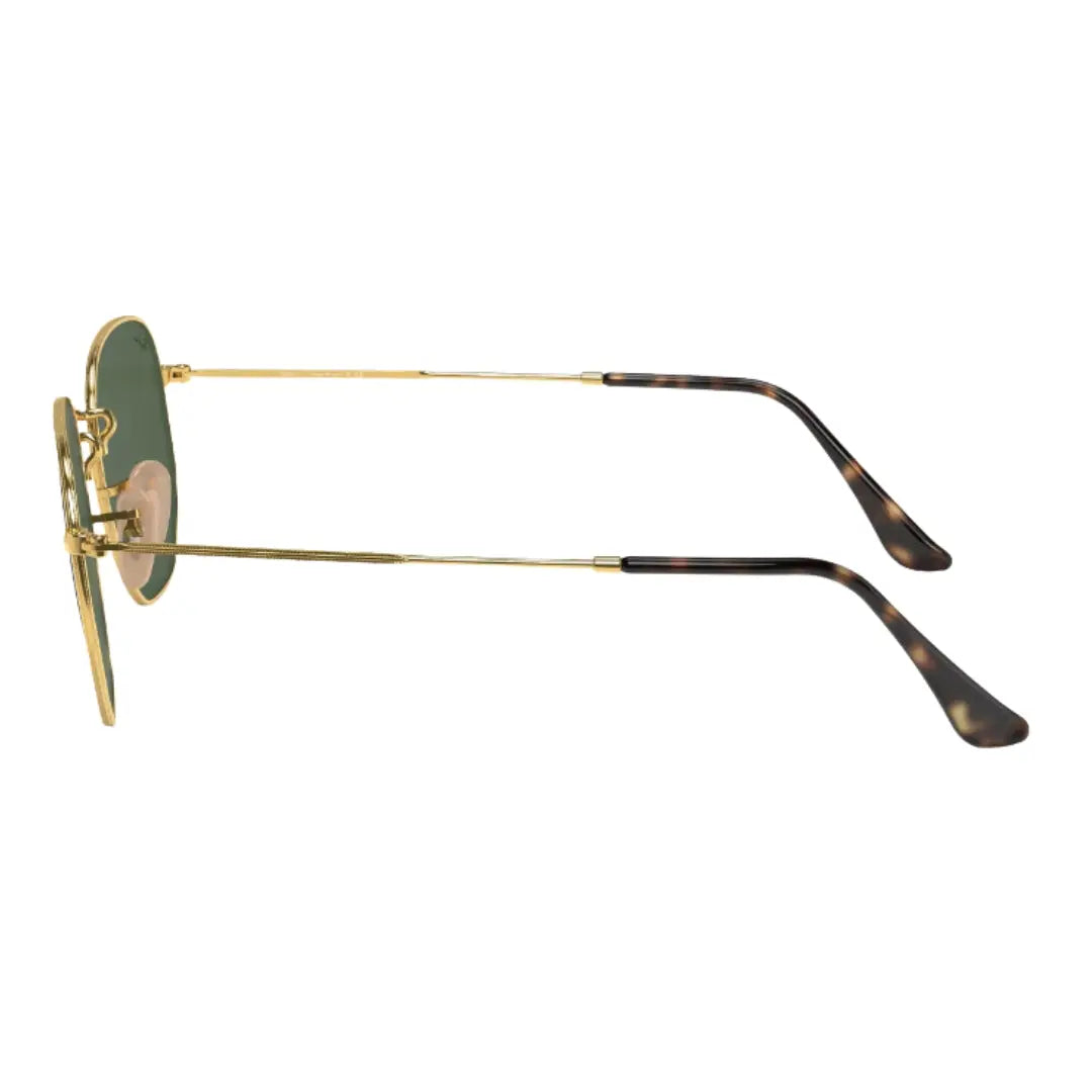 Ray-Ban Hexagonal Flat Lenses RB3548N 001 Gold Left Angle View