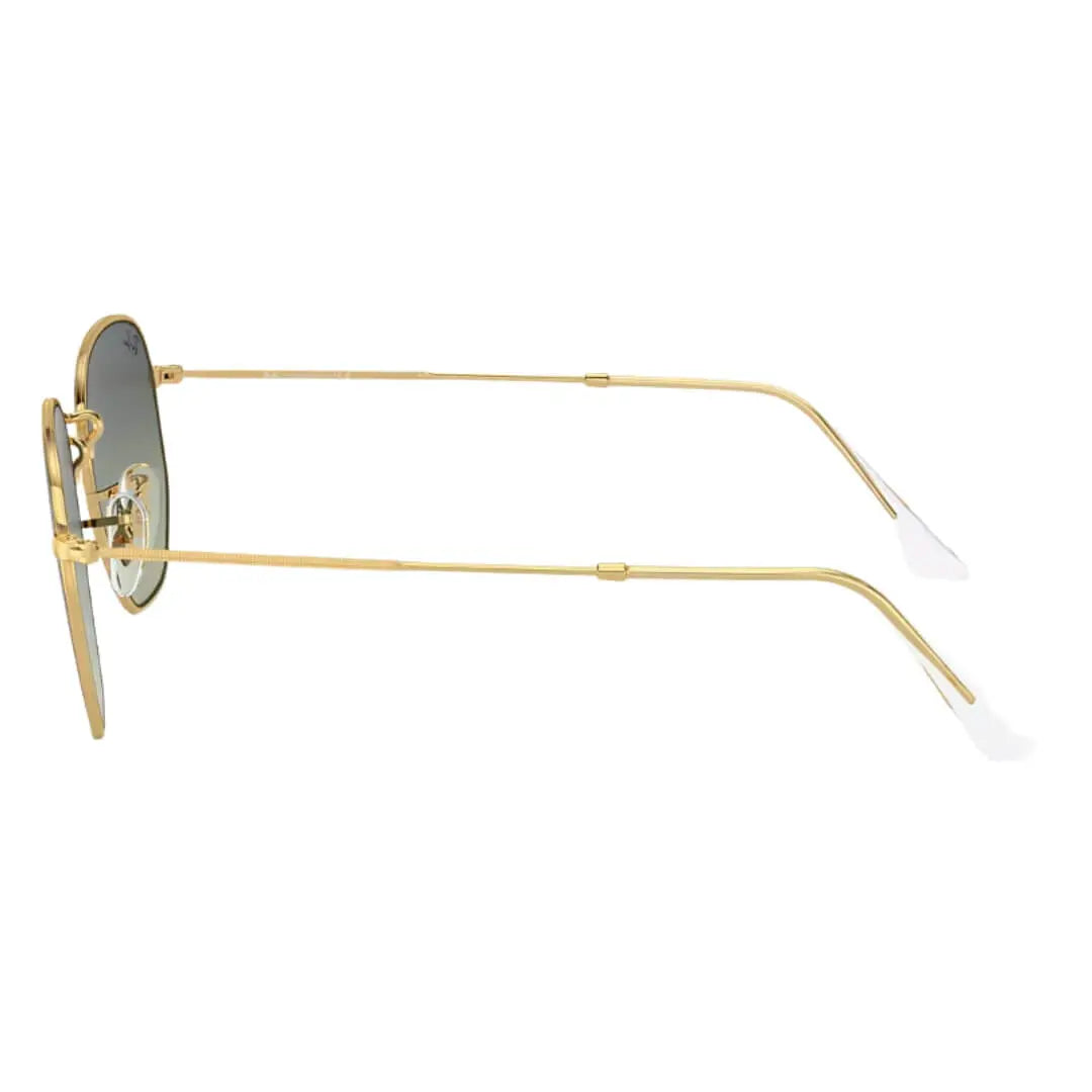 Ray-Ban Hexagonal RB3548 001/BH 51 Arista Gold Frame and Green Vintage Lens Left Side View