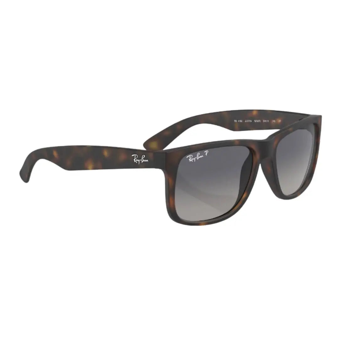 Ray-Ban Justin RB4165 865/8S - Havana Frame, Blue Polarized Lens Front Right View