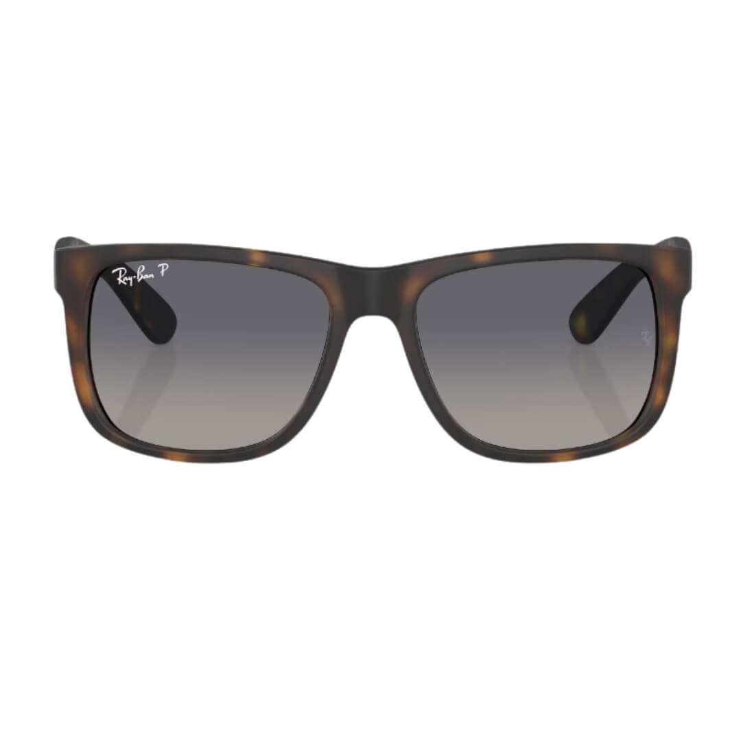 Ray-Ban Justin RB4165 865/8S - Havana Frame, Blue Polarized Lens Front View