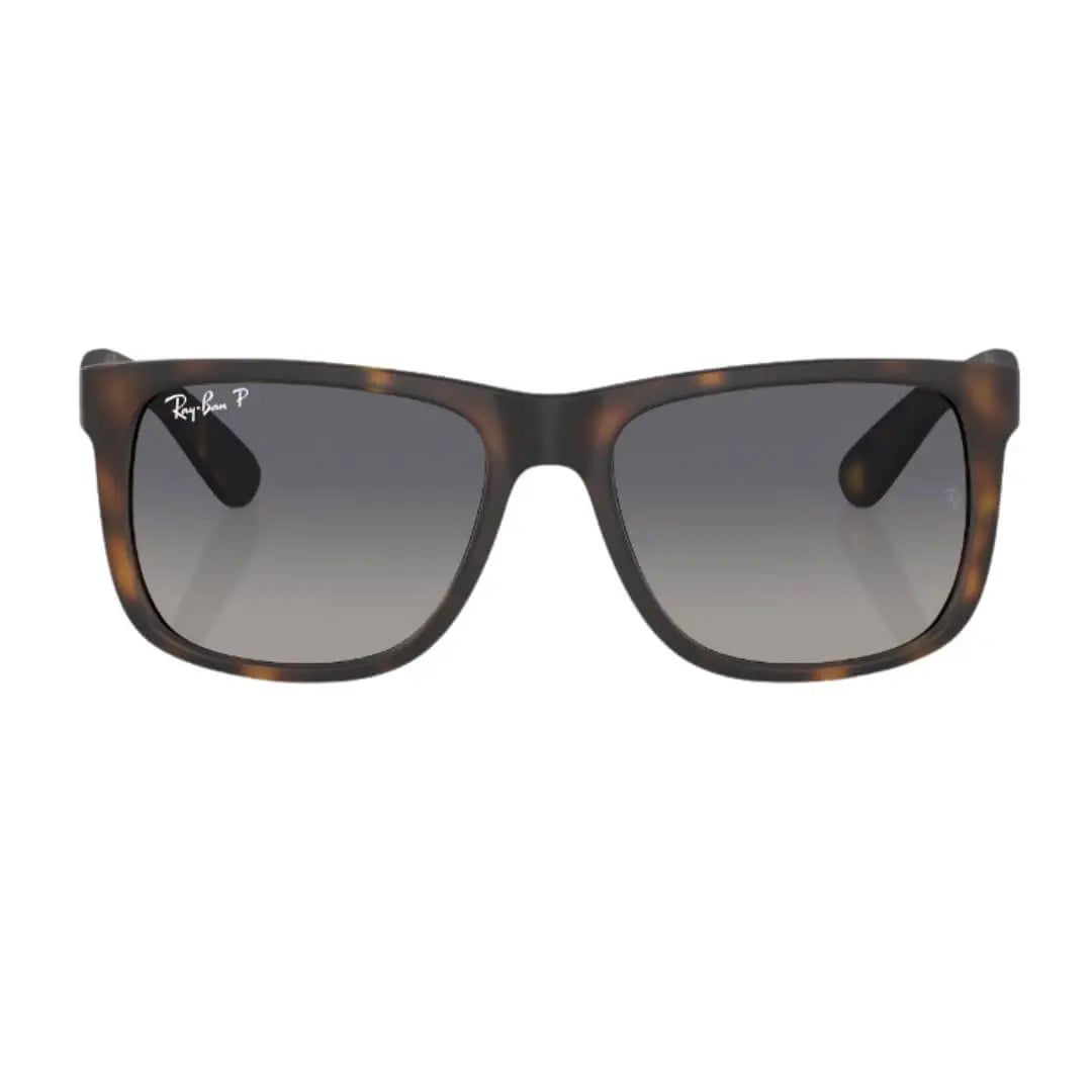 Ray-Ban Justin RB4165 865/8S - Havana Frame, Blue Polarized Lens Front View