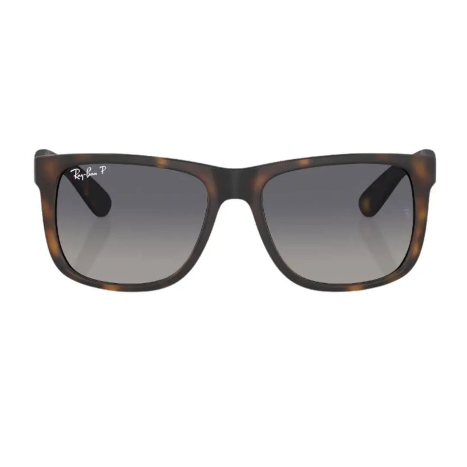 Ray-Ban Justin RB4165 865/8S - Havana Frame, Blue Polarized Lens Front View