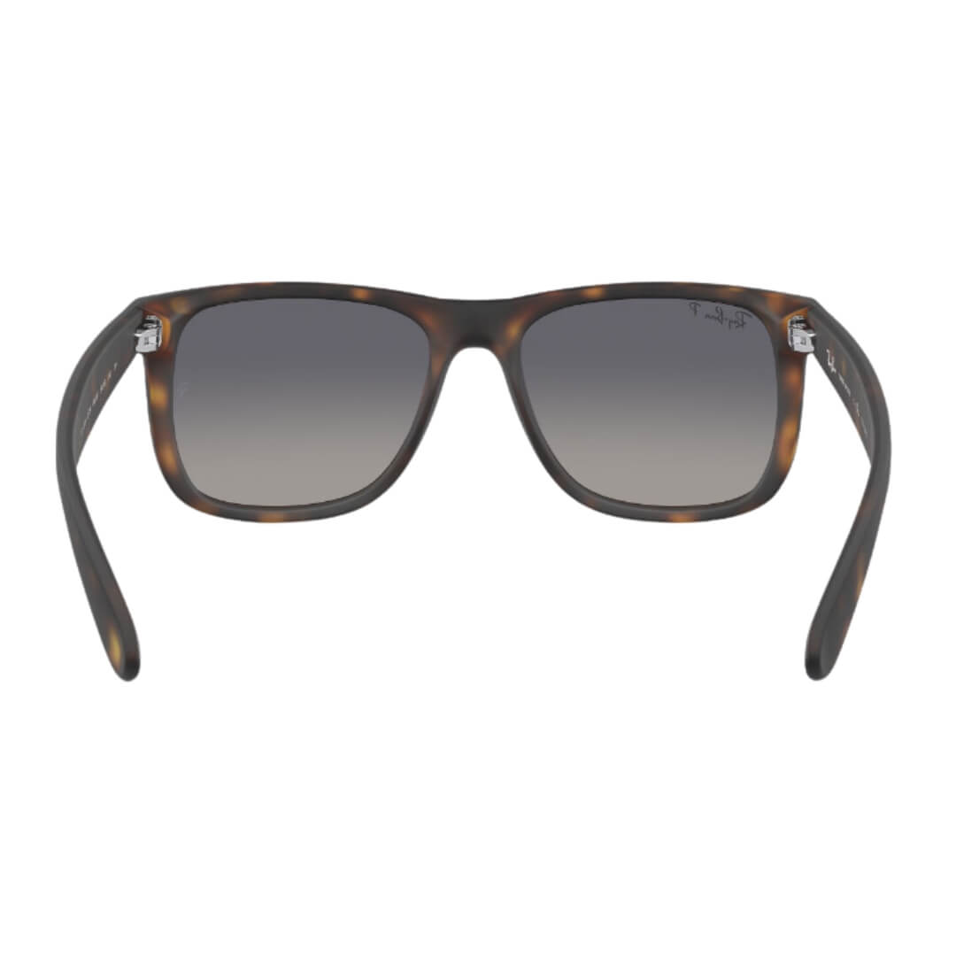 Ray-Ban Justin RB4165 865/8S - Havana Frame with Blue Polarized Lens Back Side View